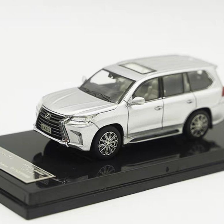 HIKASI 1/64 LEXUS LX LEXUS LX570 รถออฟโรด SUV โมเดลรถอัลลอย