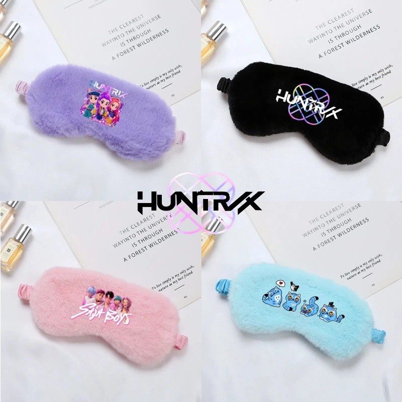 KPop Demon Hunters Plush Eye Mask น่ารัก Eye Mask แฟชั่นพิมพ์ Office Rest Eye Mask อุปกรณ์เสริมของขวัญ