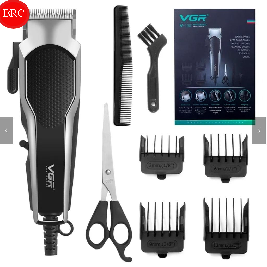 VGR V-130 ไฟฟ้าลวดผม Trimmer ผม Clipper ตัดผม Gunting Rambut Potong Rambut