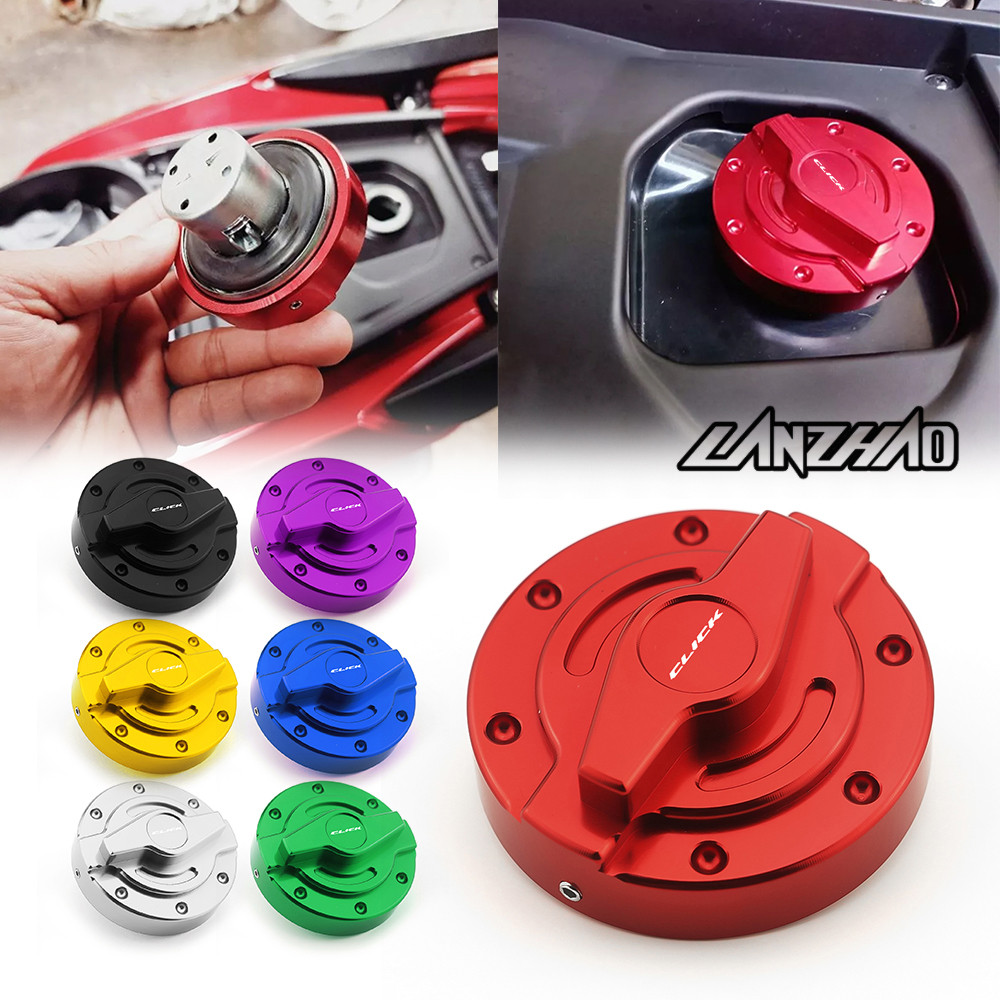 ฝาครอบฝาถังน้ำมัน สำหรับใส่ CNC HONDA Click 125i 150 160 v1 v2 v3