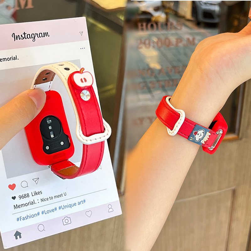 น่ารักการ์ตูนสายหนังบางสําหรับ Samsung Galaxy Fit 3 Smartwatch Band สร้อยข้อมือแฟชั่นสายรัดข้อมือสําหรับ Samsung Fit3 อุปกรณ์เสริม