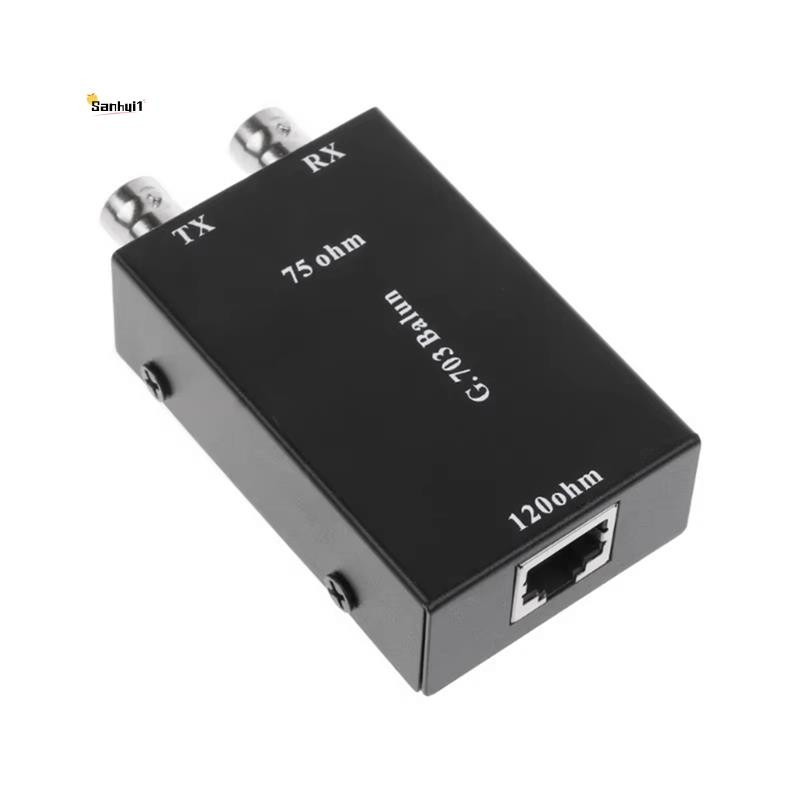 2.048Mbps G703 Coaxial BNC to RJ45 Transmitter E1 Converter Balance to Unbalance 75 Ohm to 120 Ohm I