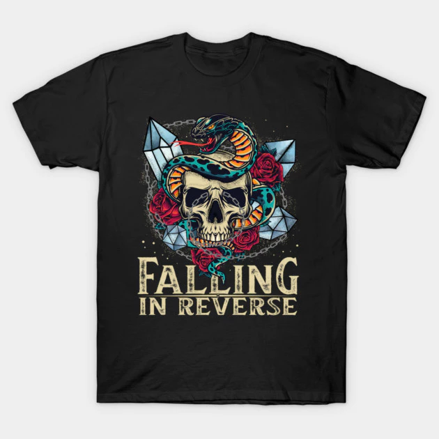 เสื้อยืด Vintage Falling In Reverse Cotton 100%