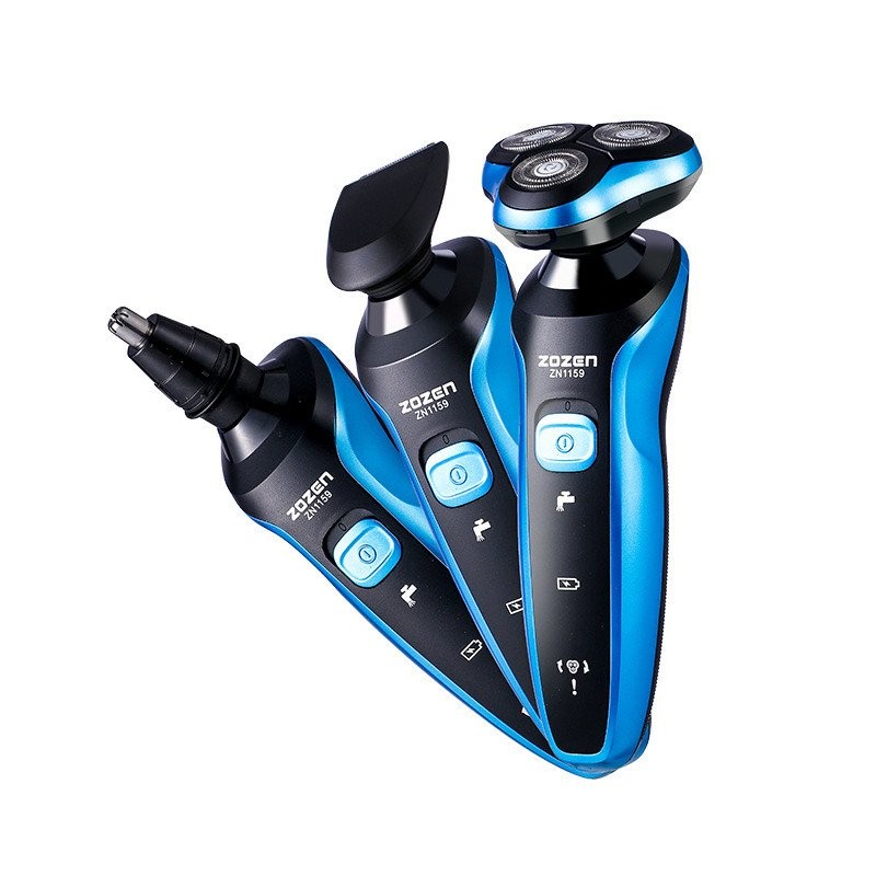 ชาร์จสามหัวไฟฟ้าสไตล์ใหม่ลอย usb Multi-Function มีดโกนล้างทําความสะอาดได้มีดโกนเครามีด 4D มีดโกน 6NI