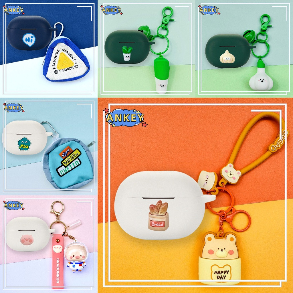 case for Anker Soundcore Life Note 3i Protective Silicone pink pig Cute Cartoon Soundcore Life P3i C