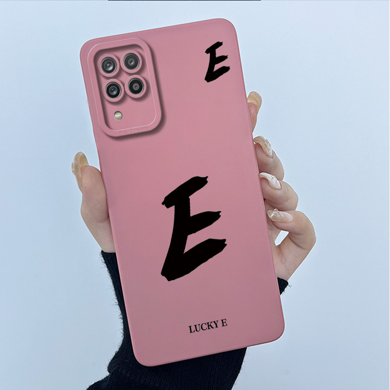 สําหรับ Samsung Galaxy A12 SM-A125F กรณี Lucky จดหมายเริ่มต้นคู่ซิลิโคนนุ่มกันชนโทรศัพท์สําหรับ SamsungA12 M12 ปลอก 6.5 นิ้ว - รูปที่ 7