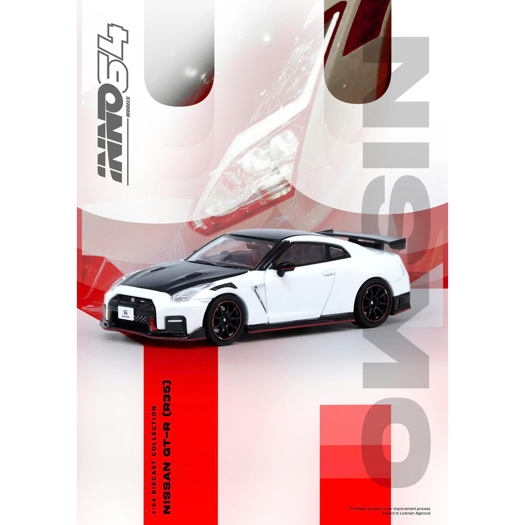 INNO MODELS IN64-R35N-WHI 1:64 NISSAN GT- R (R35) NISMO WHITE