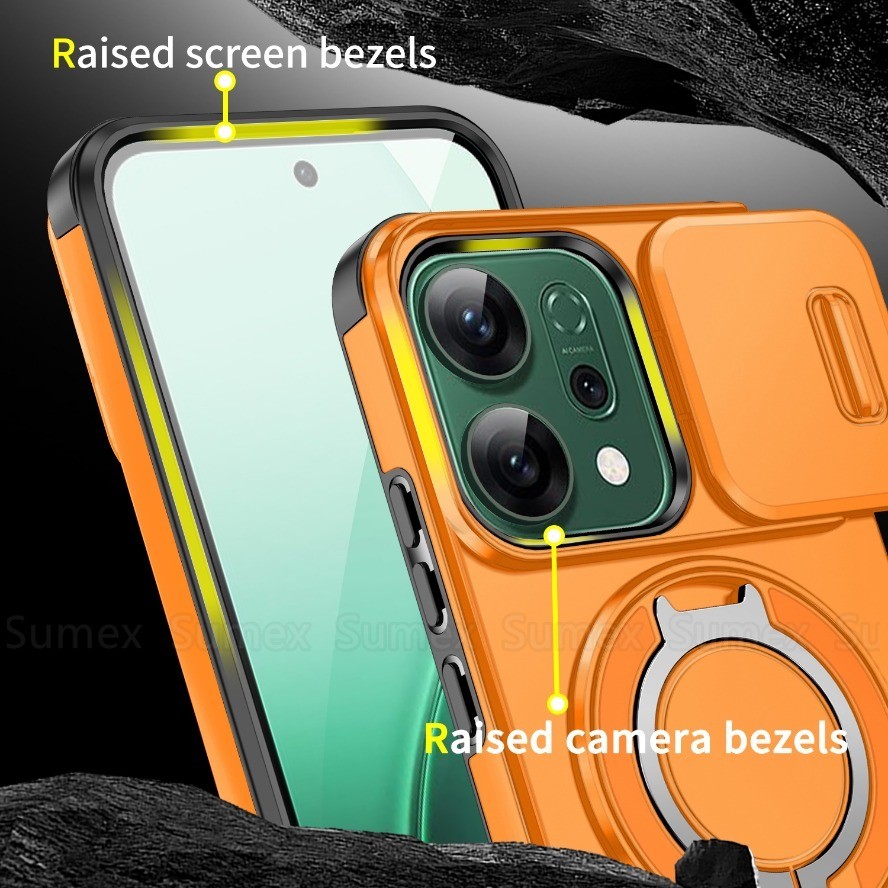 เกราะแหวนยึดสําหรับ OPPO Reno14 Reno 14 Pro 14F 4G 5G เคสโทรศัพท์สไลด์กล้องปกป้องกันกระแทกปกแข็ง OPO Rino 13 13F Reno14F Reno14Pro 2025 ราคา ถูกที่สุด ดีลบีเคเค แกลเลอรีภาพที่ 8