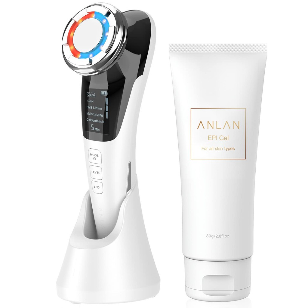 ANLAN เครื่องทำความร้อนและเย็นเพื่อความงาม ems ยกกระชับ ดูแลความเย็นและร้อน LED แสงอาบน้ำ 1 เครื่อง 