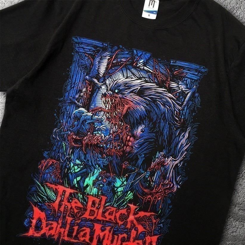 แฟชั่น 2025 เสื้อยืด Wolfman - THE BLACK DAHLIA MURDER
