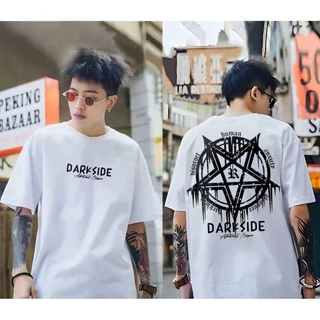 (SOD) เสื้อยืดสีดำขาว เสื้อยืดโอเวอร์ไซส์ สีขาว สีดำ คอกลม สำหรับผู้ชายและผู้หญิง