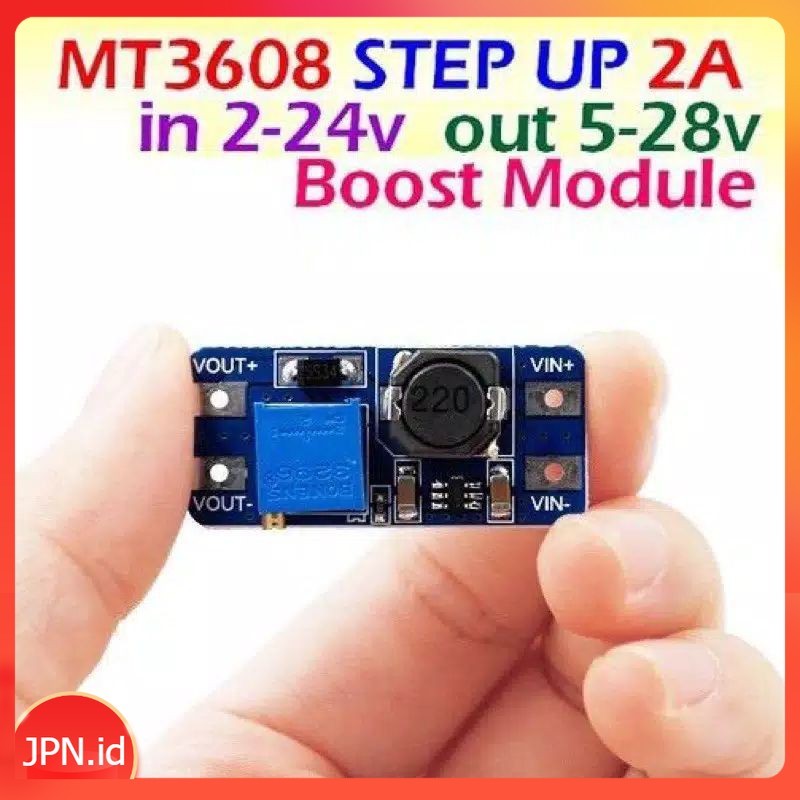 MT3608 Step Up Boost Converter Mini 2-24V ถึง 5-28V 2A Step Up Kite Module - JPN