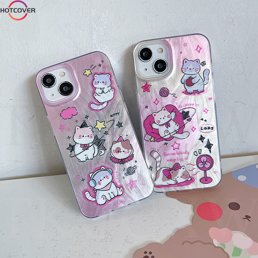 สําหรับ Vivo V30 V29 V27 V25 V23 Pro V30e V29e V27e V25e V23e V9 S1 U10 Y85 เคสโทรศัพท์ Silver Feath