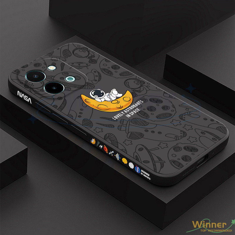 เคส Vivo Y28 Y18 Y03 Y02 Y02A Y02T Y100 5G Y27 4G Y27 5G Y36 5G Y36 4G Y17S stronaut เคสโทรศัพท์ธีมอวกาศ TKR