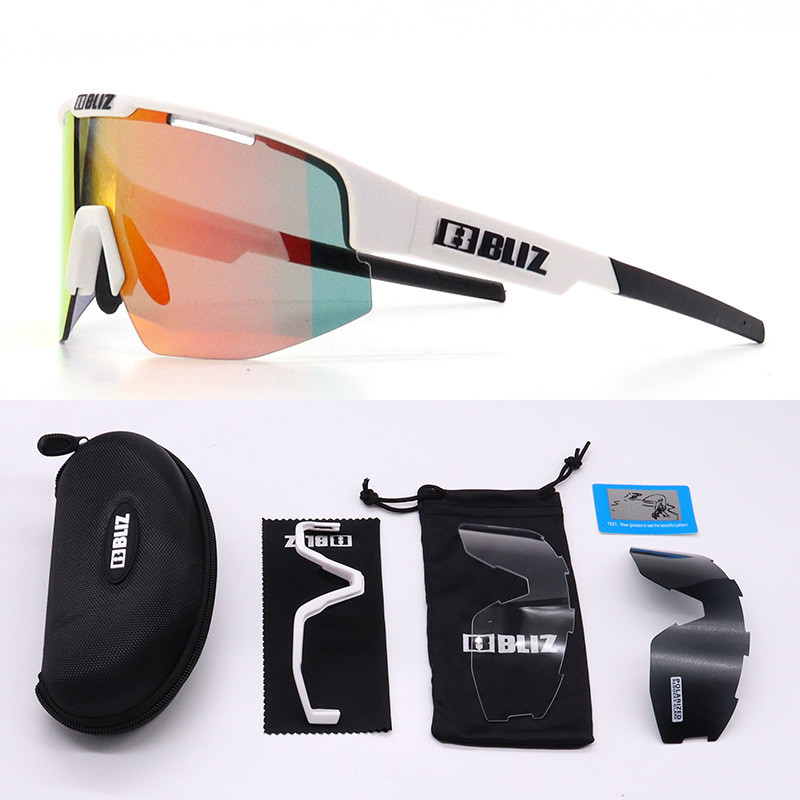 3 เลนส์ Bliz Matrix Unisex ขี่จักรยานแว่นตากีฬาชุดกีฬากลางแจ้งขับรถ Camping ตกปลา UV400 แว่นตากันแดดโพลาไรซ์คริสต์มาสของขวัญวันหยุดของขวัญ