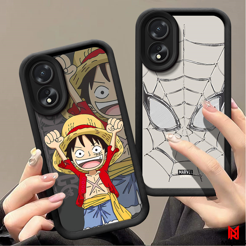 เคส OPPO A18 A38 A58 อะนิเมะสไตล์ TPU นุ่มซิลิโคนป้องกันการตกโทรศัพท์กรณีสไตล์ 2