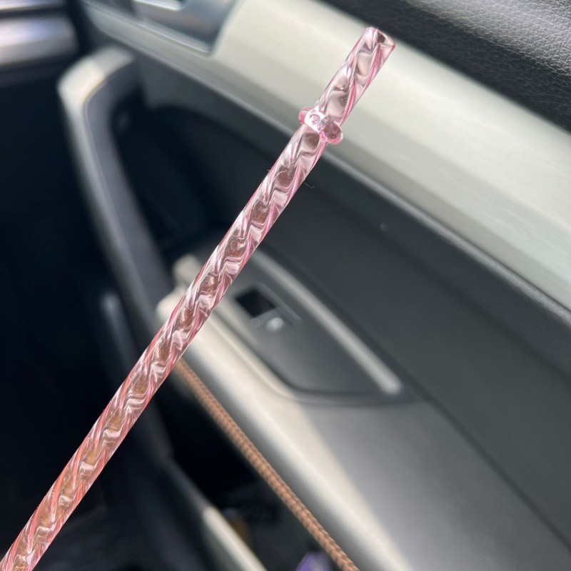 2ชิ้นฟางเปลี่ยนเงาหลอดพลาสติก26เซนติเมตรเหมาะสําหรับทุเรียนถ้วยฟางถ้วยไม่ทิ้งรีไซเคิลเป็นมิตรกับสิ่งแวดล้อมคริสตัลฟางพลาสติกถ้วยน้ําอุปก - รูปที่ 4