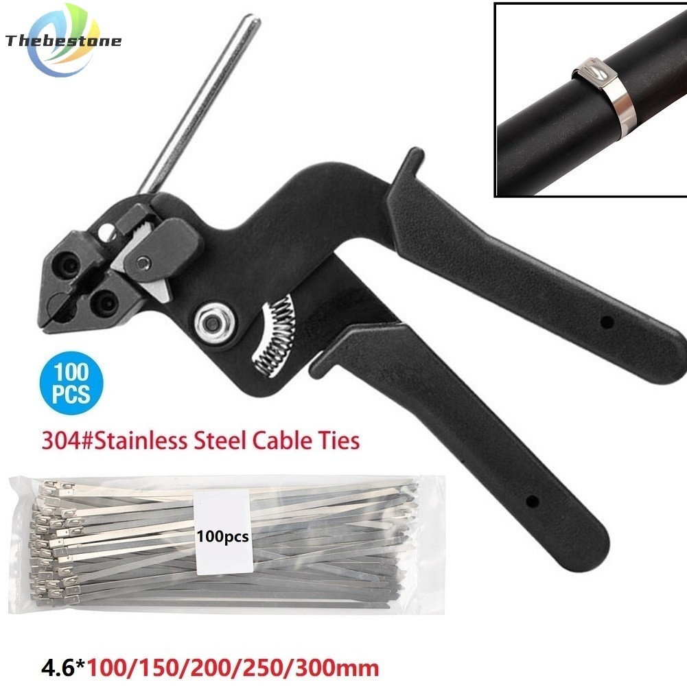 Thebest 0712stainless Cable Tie Fastening Strap Cutter Tool Automatic Zip Wrap Locking Ties