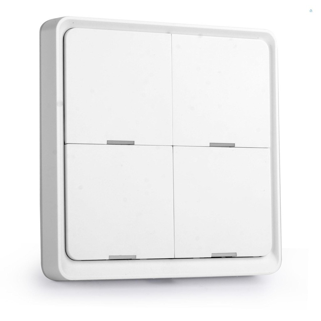 Tuya ZigBee ไร้สายสมาร์ทฉากสวิทช์ 4 Gang Scenario สวิทช์ 4 แผนที่ Slab ฉากคีย์สวิทช์ Tuya Smarts Hom