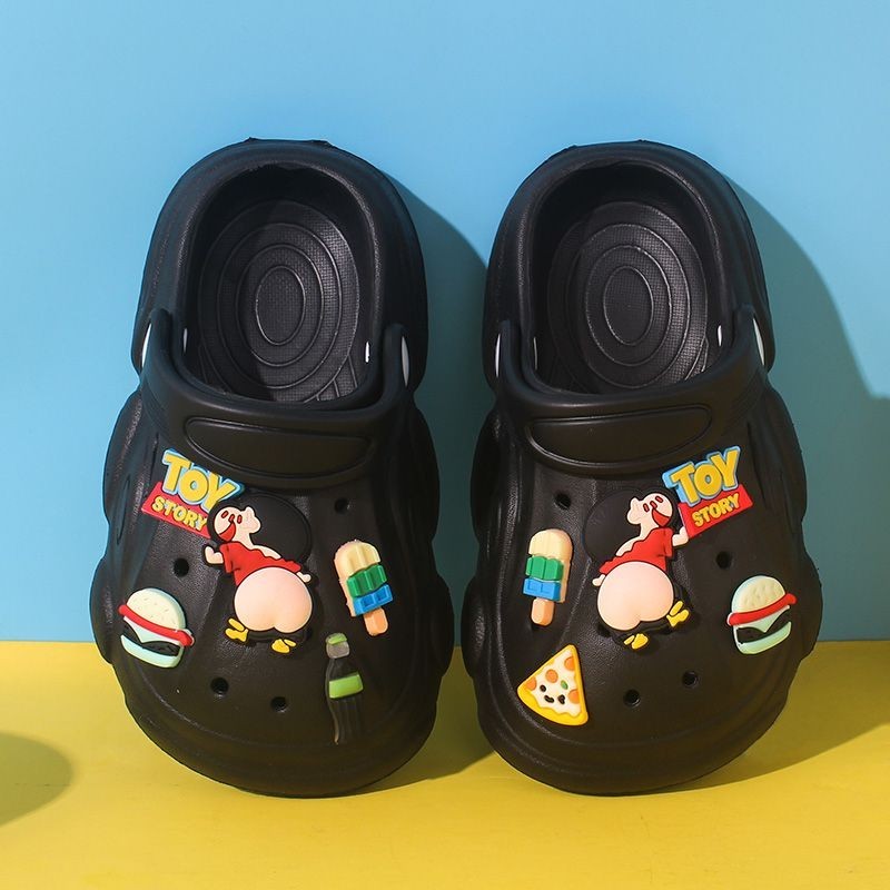 [Phellodendri] Eva Family of Three Non-slip Childrens Hole Sandals Girls Home Indoor Outdoor Baby Boys Sandals Sandals Summer Students Daily Use Hot-sale Influencer