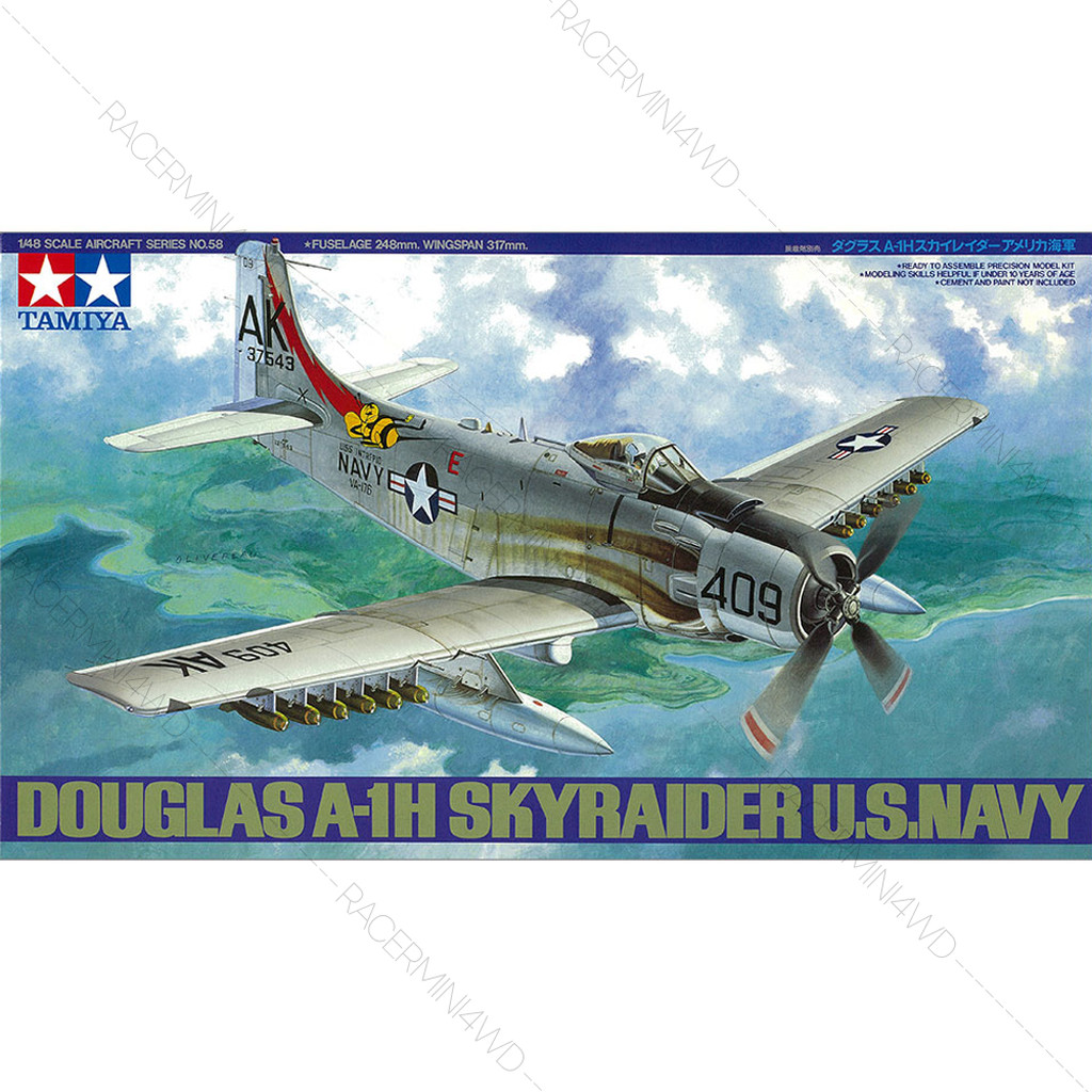TAMIYA 1/48 Douglas A-1H Skyraider U.S. Navy 61058