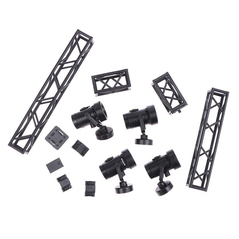 งานอดิเรกระบบฐานสากลฮันการ์โรงรถแสดงเวทีโคมไฟฉายที่มีสีสันรูปการกระทําประกอบฉาก - รูปที่ 3