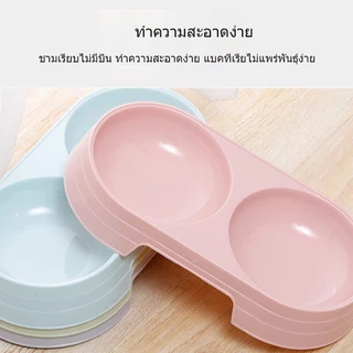 YTL ชุดชามให้อาหารสัตว์เลี้ยง และน้ำสำหรับสุนัขและแมว สัตว์เลี้ยง ชามข้าวแมวชามใส่น้ำ