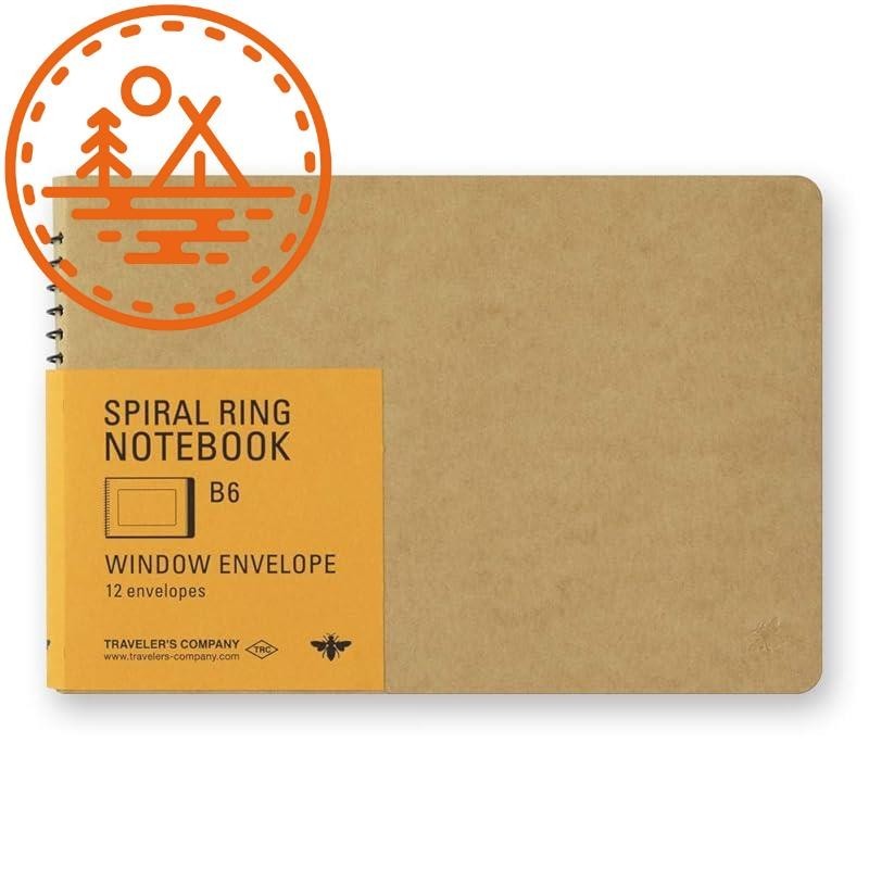 Traveler's Notebook Spiral Ring - A6 Slim & B6 Variety Paper Options