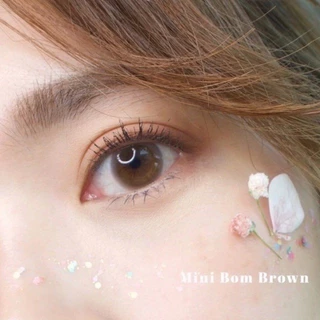 คอนแทคเลนส์(มินิ)🔥Mini Bom🔥(Kitty Kawaii) สี : Brown / Gray / Black รายเดือน มีค่าสายตา