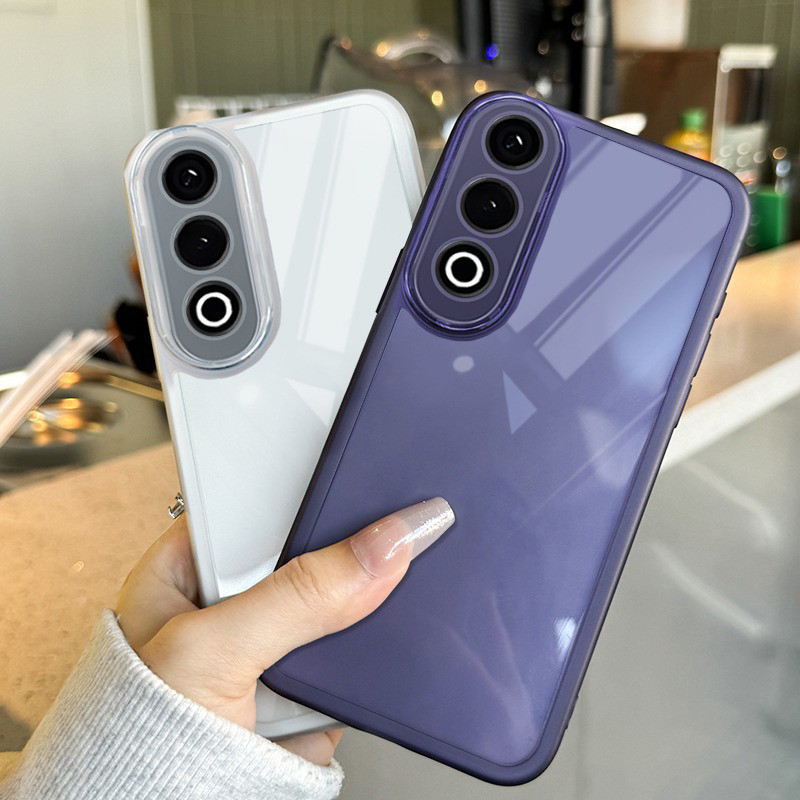 สําหรับ OnePlus Nord CE 4 / CE 4 Lite / CE 3 / CE 3 Lite 5G Matte Clear เคสกันกระแทกพร้อมฝาครอบกล้องตัวป้องกันเลนส์ฝาครอบกันกระแทก
