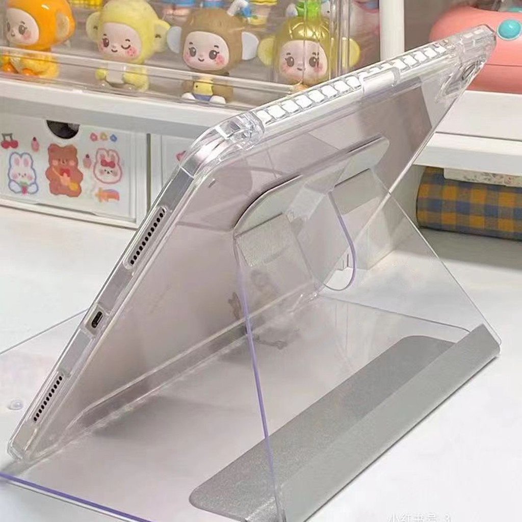 เคส Samsung Tab S9/S9 Fe/S9 Fe Plus/S9 Plus เคส Galaxy A9/A9plus/A9+ มีที่ใส่ปากกา Crystal case หมุน