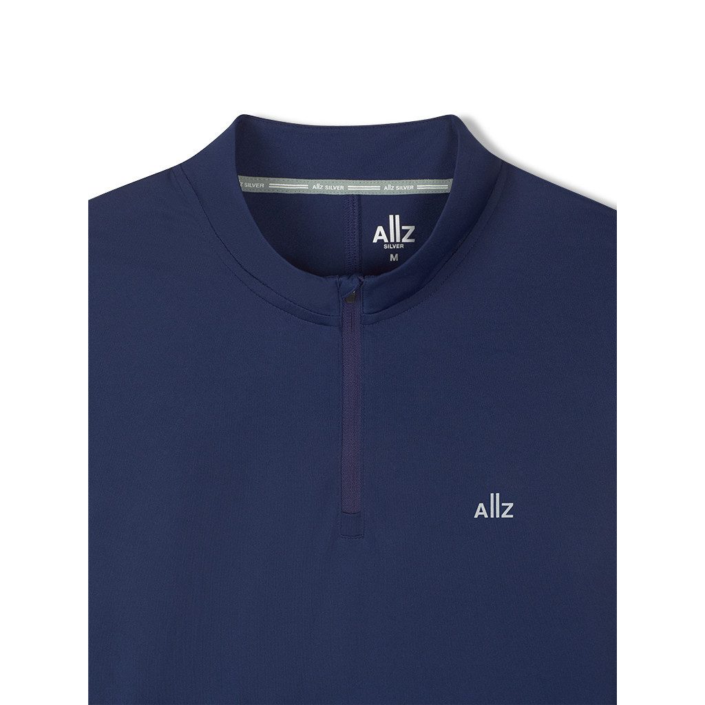 AIIZ (เอ ทู แซด) - เสื้อแอคทีฟผู้ชายคอตั้งแขนยาว เนื้อผ้านุ่มแห้งเร็ว Men's Quick Dry Active Half-Zipper Long Sleeve