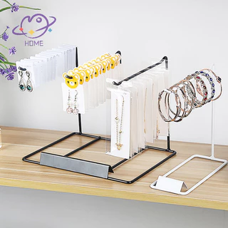 [mayhome] ชั้นวางเครื่องประดับเหล็กตกแต่งเดสก์ท็อปในครัวเรือนต่างหูสร้อยคอที่เก็บเชือกเชือกชั้นวางจัดระเบียบ {TH}