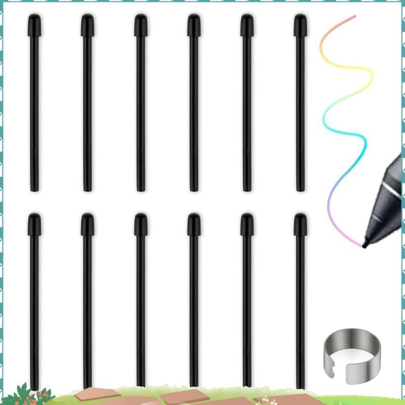 Super Standard Pen Nibs Kit สําหรับ Wacom, 12 ชิ้น Black Replacement Refill Pen Tips Kit สําหรับ Wac