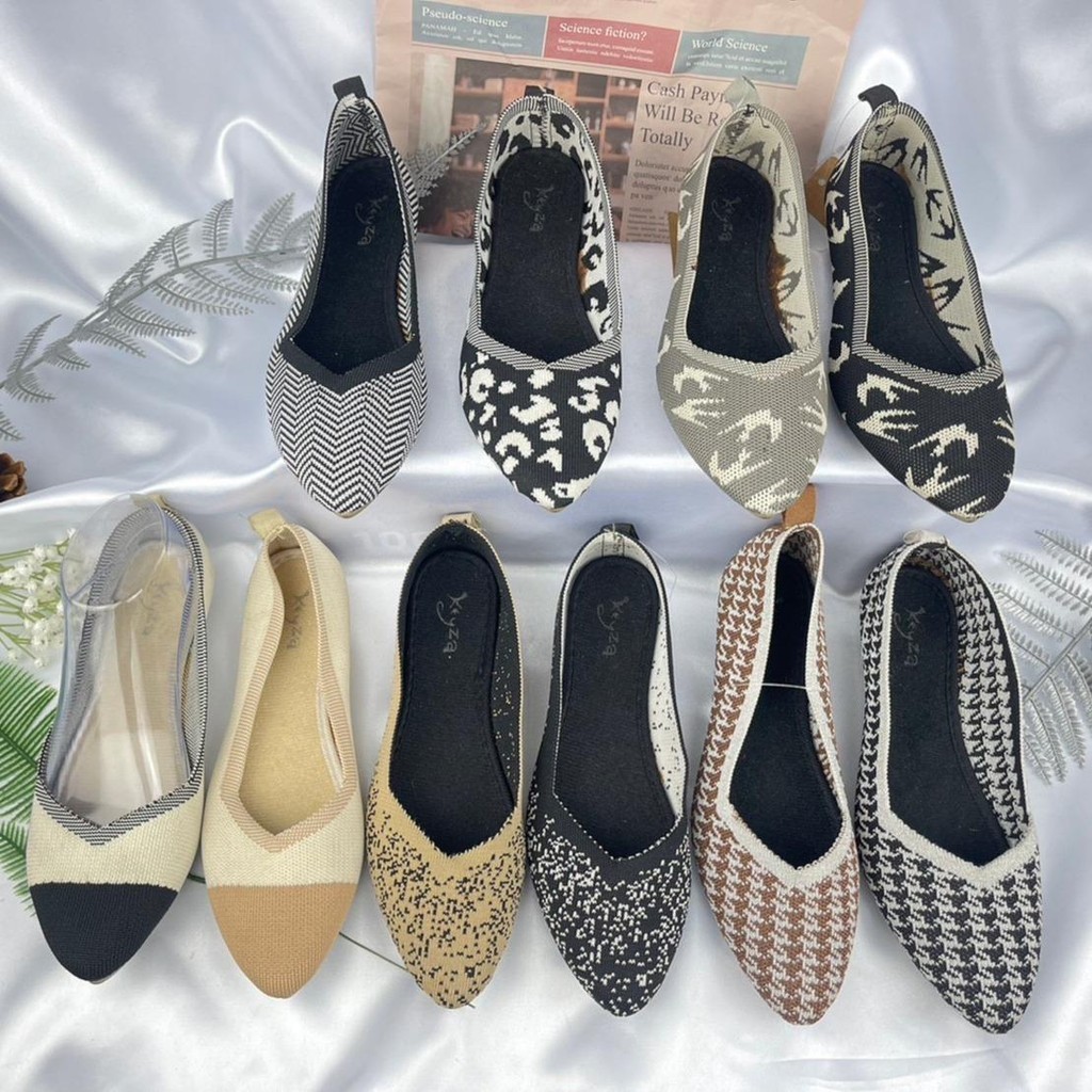 Code: 668 คัดชูผ้ายืด ใส่สบาย ไม่กัดเท้า ไซส์36-41 พร้อมส่ง