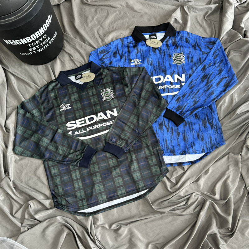 Sedan X UMBRO GAME SHIRT Original Co Branded Football Jersey เสื้อกันหนาวลายสก๊อตเสื้อกันหนาว Unisex