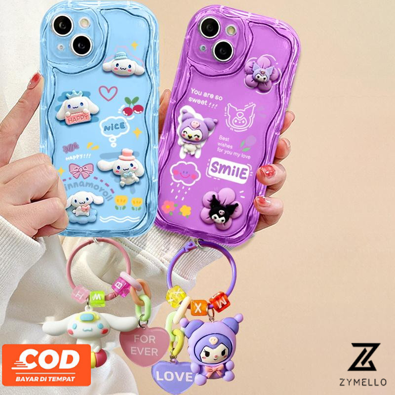 เคสโทรศัพท์realmeหมายเหตุ60 Realmeหมายเหตุ50 Realme C61 C75 C65 C63 C67 C55 C53 C51 C35หมายเหตุ50 Realme C21Y C15 C25 5S Narzo 50A Primeการ์ตูนอบเชยสุนัขKuromiซิลิโคนโทรศัพท์C