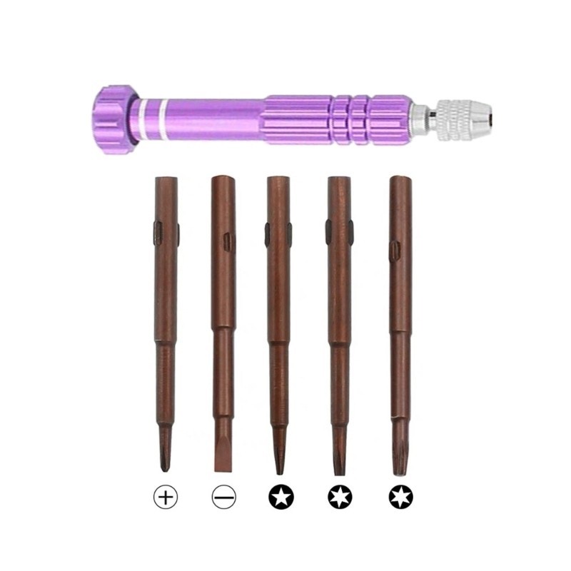 Mon Precisions ไขควงชุดเครื่องมือ 5 in 1 Miniature ชุดสําหรับ Electronics นาฬิกาแว่นตาแล็ปท็อปและซ่อมเครื่องประดับ