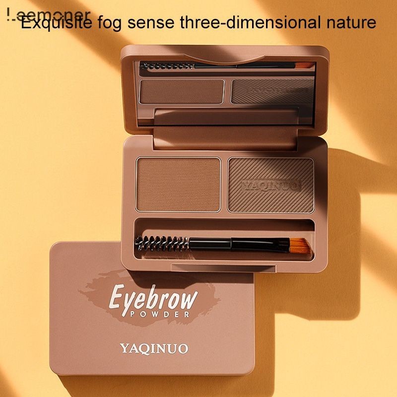 【Lemon】Yakino ที่เขียนคิ้ว แบบฝุ่น 2สี ธรรมชาติ กันน้ำ ติดทนนาน-LN