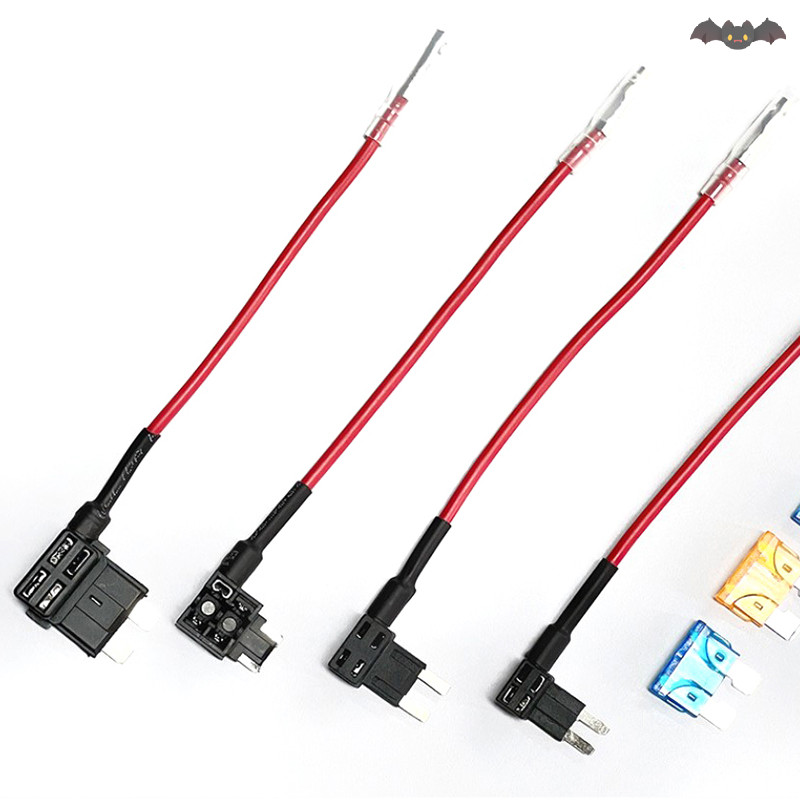 [PE] 12v ฟิวส์ผู้ถือ Add-a-circuit TAP อะแดปเตอร์ Micro Mini มาตรฐาน Ford ATM APM ใบมีดฟิวส์อัตโนมัติพร้อมใบมีด 10A ฟิวส์รถยนต์พร้อมตัวยึด TH