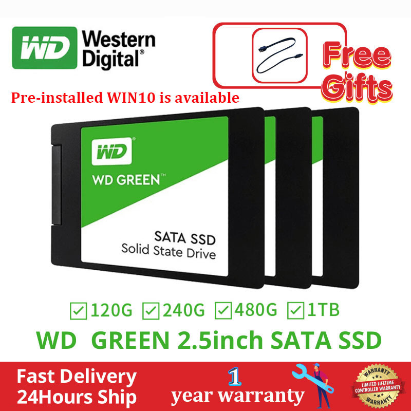 Ssd 120GB 240GB 480GB 1TB SATA3 2.5 นิ้ว WD Solid State Drive เหมาะสําหรับคอมพิวเตอร์แล็ปท็อป