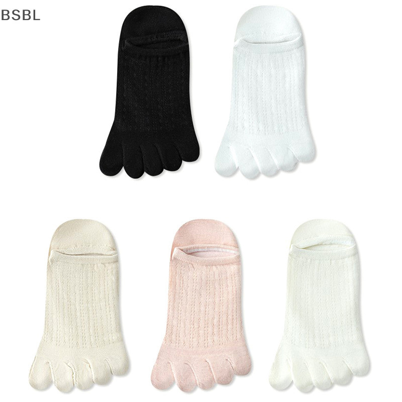 Bsbl 5 นิ้วเรือ Sox ผู้หญิง Toe ถุงเท้าเรือแฟชั่น Breathable ฤดูร้อนสุภาพสตรีสาว Ultrathin ที่มองไม่เห็นผ้าฝ้ายห้านิ้วถุงเท้าเรือ BL