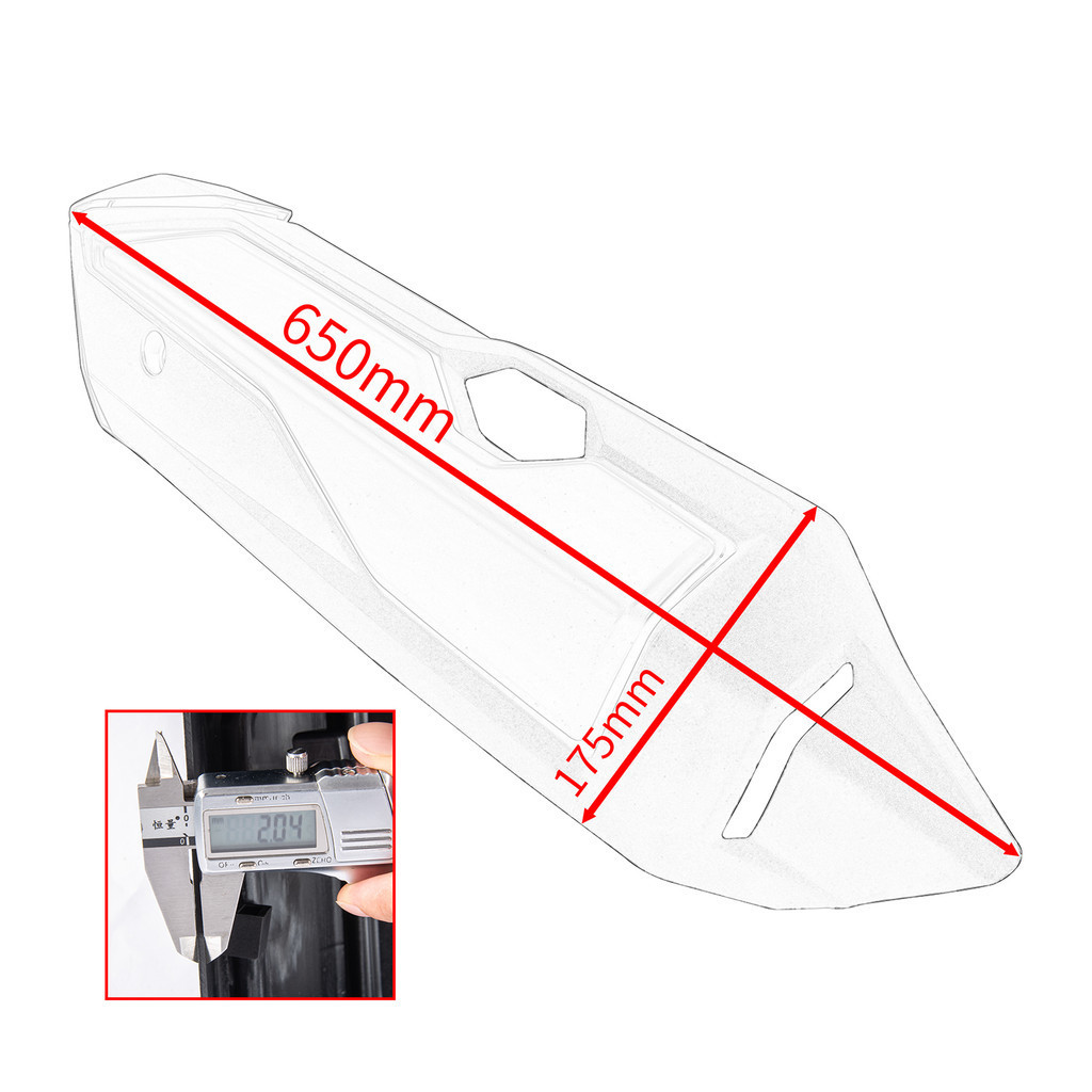 Ljbkkoall Forza350 NSS350 รถจักรยานยนต์ท่อไอเสียท่อป้องกันความร้อน Shield Shell Anti-Scalding Cap สําหรับ Honda Forza 350 NSS 350 2021 2022 2023 2024 - รูปที่ 7