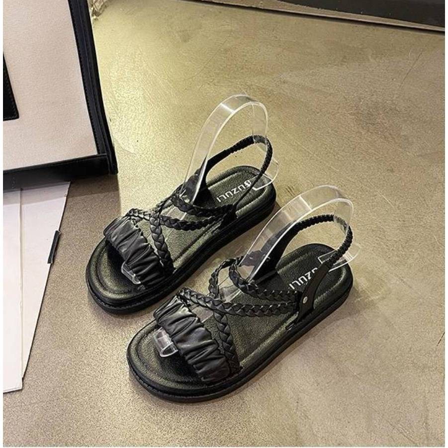 🚚 พร้อมส่ง🚚รองเท้าแตะแบบสวมสองตอนรุ่นใหม่ นุ่ม แตะรัดส้นรุ่น X012 - รูปที่ 5