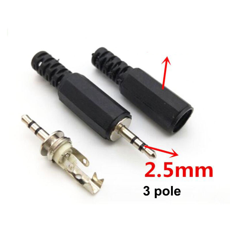 Diy Audio 2.5mm Male jack 2 3 pole 2.5 Mono Stereo Plug หัวปลั๊ก TH6L2