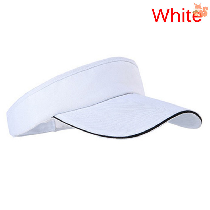 [BI] ปรับ Unisex ผู้ชายผู้หญิงธรรมดา Sun Visor กีฬากอล์ฟเทนนิส Breathable หมวกหมวก TH