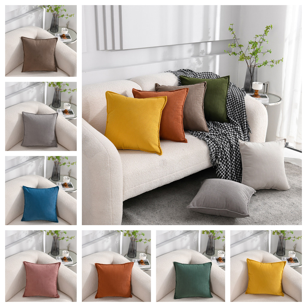 ปลอกหมอน/เบาะรองนั่ง40*40/45*45/50*50/60*60ซม. ผ้าลูกฟูกที่เป็นมิตรกับผิวนุ่ม