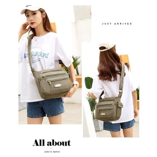 กระเป๋าสะพายข้าง ผ้าแคนวาส ขนาดเล็ก/SMALL Size-S Fashion 561# 562# 563#
