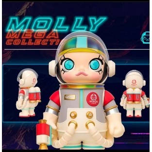 400% Bubble Mart Pop Mart MEGA Collection Series Space MOLLY Earth DAUGHTER ตุ๊กตาอินเทรนด์30cm