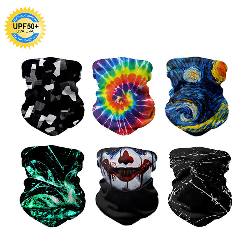 Quick Dry Elastic Buff Bandana Face Mask สีผ้าพันคอจักรยานป้องกันแสงแดดผ้าพันคอหัวรถจักรยานยนต์กีฬาแถบคาดศีรษะ Rider คอ